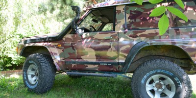Oklejenie samochodu Nissan Patrol